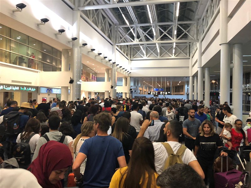 Passenger traffic at Beirut International Airport
